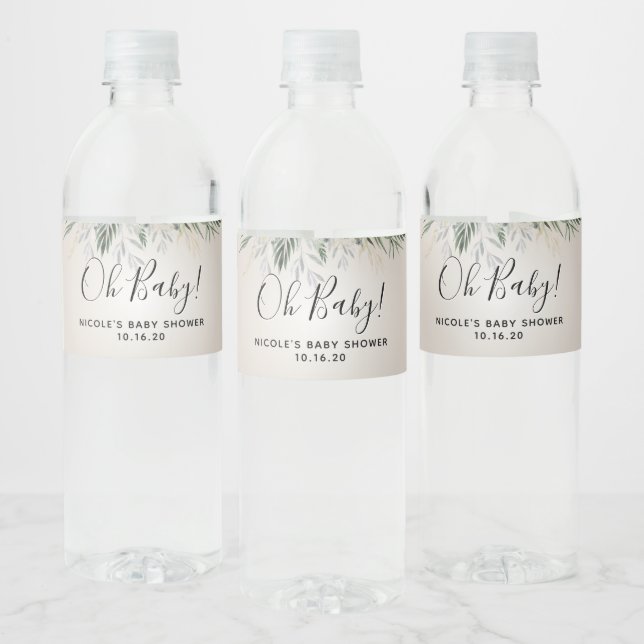 Oh Baby Greeney Individuelle Name Baby Dusche Gefa (Flaschen)