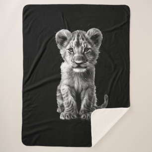 Oh Baby Großkatze Jungtier Grau Sherpadecke