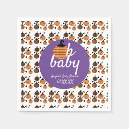 Oh Baby Halloween Confetti Pumpkins Baby Dusche Serviette