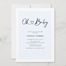 Oh Baby Heart Schriftart Minimal Soft Blue Baby Du