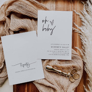 Oh Baby Invitation Baby shower Invitation de la fê