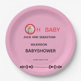 Oh Baby Katze Bild Baby Shower Pappteller