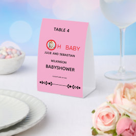Oh Baby Katze Bild Baby Shower Tischaufsteller