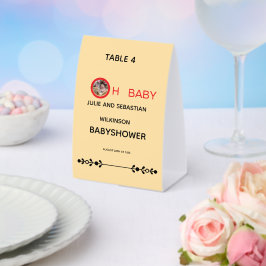 Oh Baby Katze Bild Baby Shower Tischaufsteller