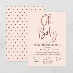 Oh Baby Long Distance Baby shower Invitation