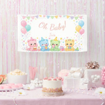 Oh Baby Mädchen Süßes Häschen Pastell-Baby-Party