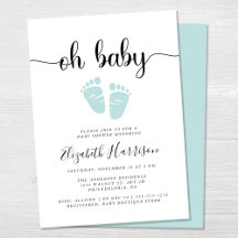 Oh Baby Mint Green Baby Dusche