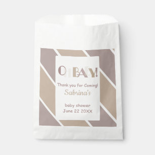 Oh Baby Mocha Moderne Babydusche Gefallen Tasche Geschenktütchen