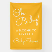 Oh Baby Modern Minimal Yellow Summer Baby Dusche