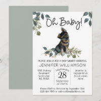 Oh, Baby! Moderne Dog Baby Dusche Deutscher Schäfe
