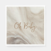 Oh Baby Neutral Marmor Baby Duschpapier Napkins