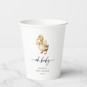 Oh Baby Niedlich Duck Baby Duck Pappbecher