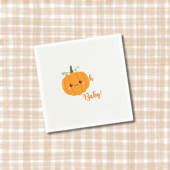 Oh Baby Niedlich Pumpkin Fall Dusche Napkin Serviette (Von Creator hochgeladen)