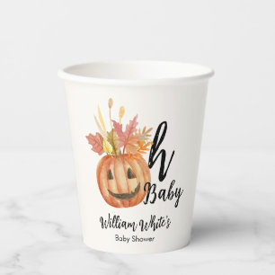 Oh, Baby! Niedliche Pumkin Halloween Herbstdusche Pappbecher