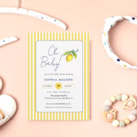 Oh Baby Niedliche Wasserfarbe Lemon Babydusche