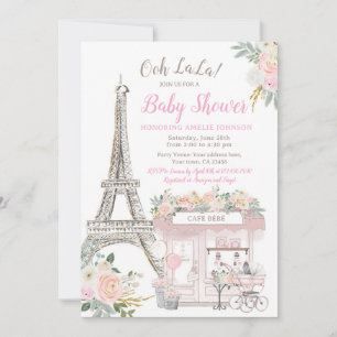 Oh Baby Paris Baby Dusche Einladung