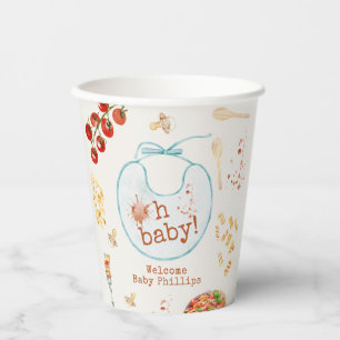 Oh Baby Pasta & Schnullers Blue Boy Baby Dusche Pappbecher