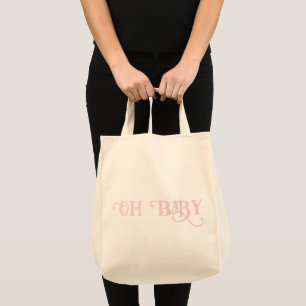 Oh Baby Personalisiert Pink Girly Girl Tragetasche