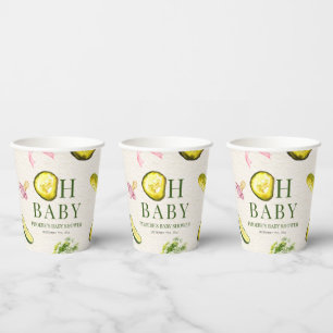 Oh Baby Pickles + Schnuller Rosa Babyparty Pappbecher