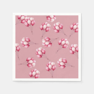 Oh Baby Pink Balloons Serviette