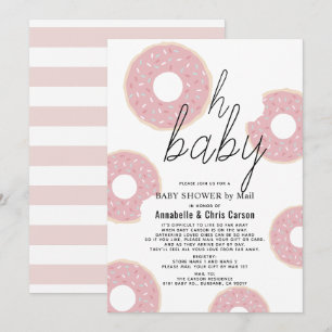 Oh Baby Pink Donut Girl Baby Dusche by Mail Einladung