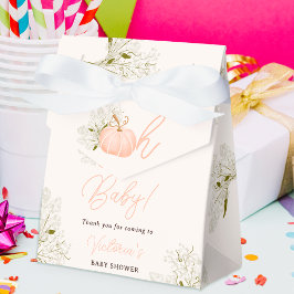 Oh Baby pink pumpkin floral chic baby shower Geschenkschachtel