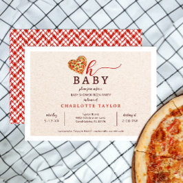 Oh Baby Pizza Baby Shower Einladung - Fun Food-Th