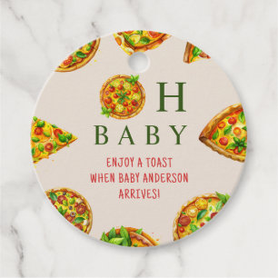 Oh Baby Pizza Tomaten Olivia Green Baby Dusche Geschenkanhänger