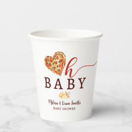 Oh Baby Pizza und Schnuller Baby Duschpapier Cups Pappbecher