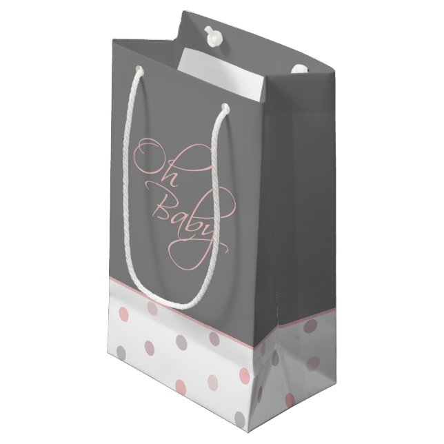 Oh Baby Posh Baby Geschenk für Mädchen Kleine Geschenktüte (Vorderseite Schrägansicht)