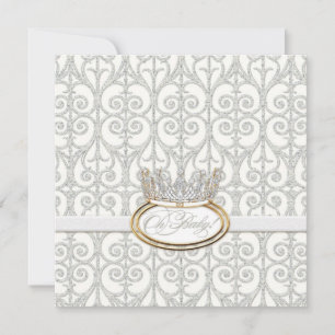Oh Baby, Princess Crown Girl Shower Einladung