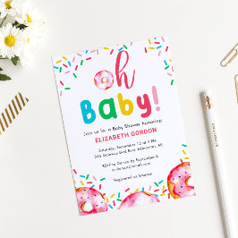 Oh, Baby! Rainbow Baby Shower Einladung