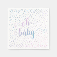 "Oh Baby!" Rosa blaue Konfetti, geschlechtsneutral