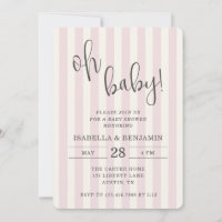 Oh Baby Rosa und Creme gestreifte Mädchen-Baby-Par