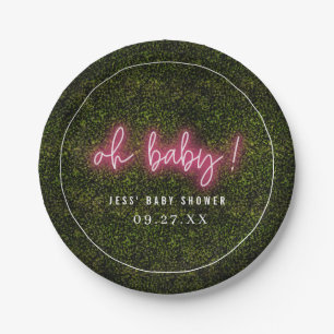 Oh Baby-Rosaneonboxwood-Babyparty Pappteller