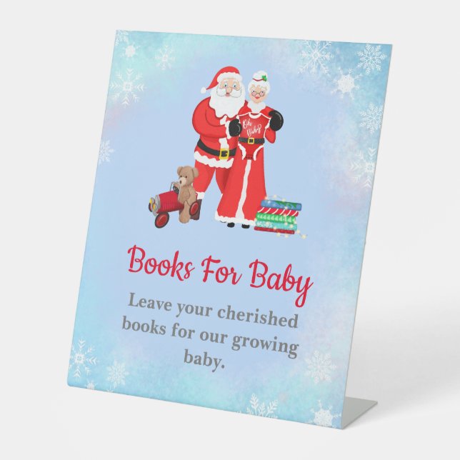 Oh Baby Santa & Mrs Claus Baby Duschbücher Sockelschild (Vorderseite)