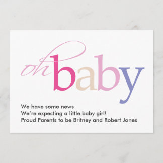 Oh, Baby! Schwangerschaftsankündigung Ankündigung
