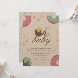 Oh Baby Shower Sweet Cake Pop Donut Einladung