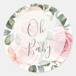 Oh Baby Siegel Runder Aufkleber
