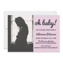 Oh Baby Simple Pink Baby Dusche Foto Zickzack