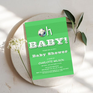 Oh Baby! Sport Fußball Baby Junge Shower Einladung