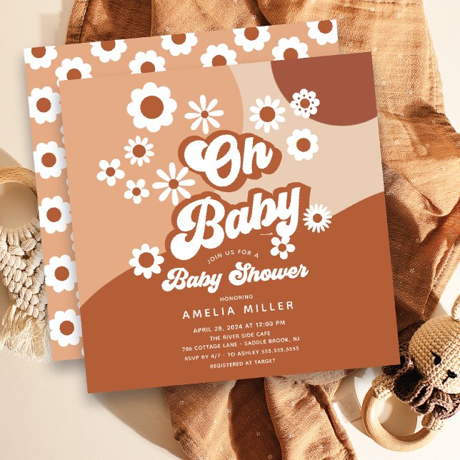 Oh Baby Super Baby shower Invitation (Créateur téléchargé)