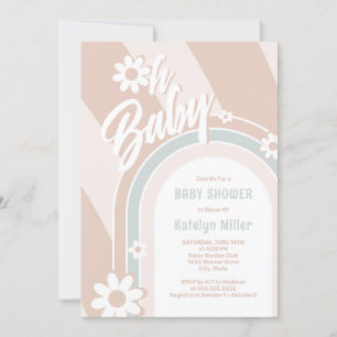 Oh Baby Super Daisy Douche Invitation
