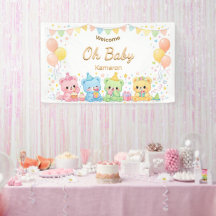 Oh Baby Süße Pastell-Bären Baby Shower Neutral