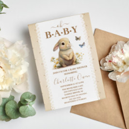 Oh Baby Sweet Bunny Baby Dusche Einladung Postkarte