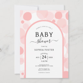 Oh Baby Sweet pink arch Girl Baby Dusche Einladung