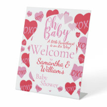 Oh Baby Sweetheart Babydusche Weiß Willkommen