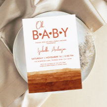 Oh Baby Terracotta Baby Dusche