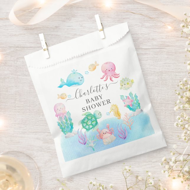 Oh Baby unter der Sea Baby Dusche Geschenktütchen (Ausgeschnitten)