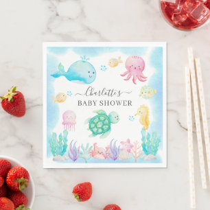 Oh Baby unter der Sea Baby Dusche Serviette
